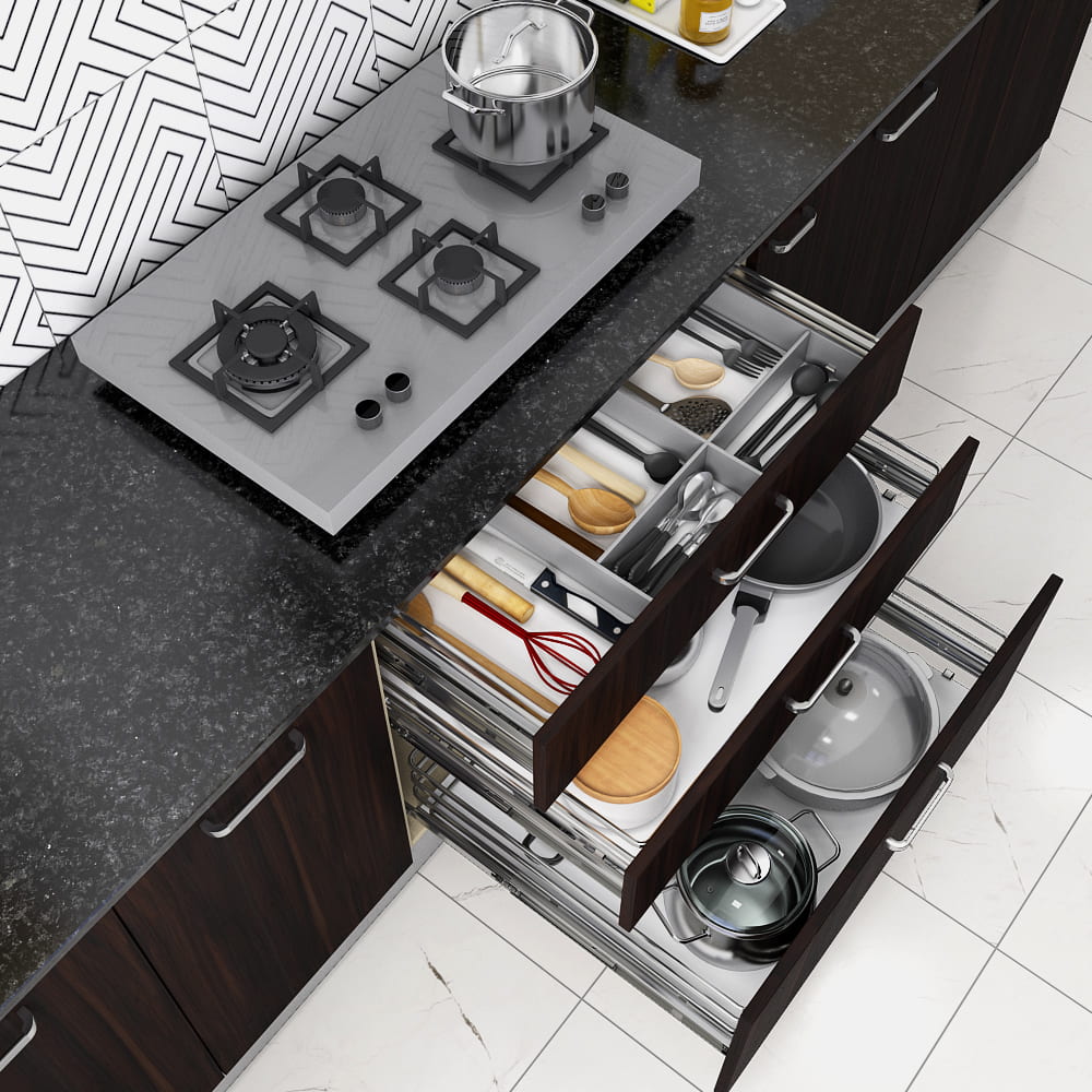 Hob Modular Unit Modular Kitchen Designs Starting @ ₹59,399 | Qarpentri